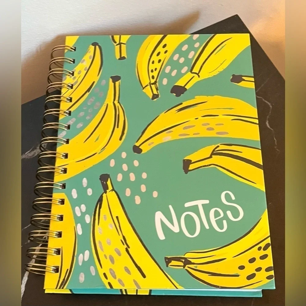 Notebook and Pen Set Includes Banana & Character Notebook Plus 2 Tassel pens